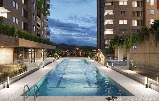 Apartamento en venta en Avenida Las Vegas, Envigado