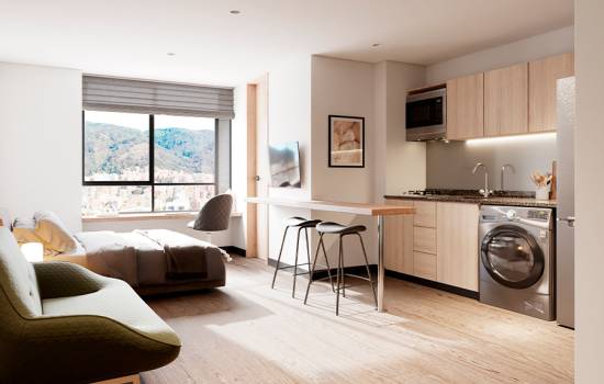 Apartaestudio en venta en Country, Bogotá