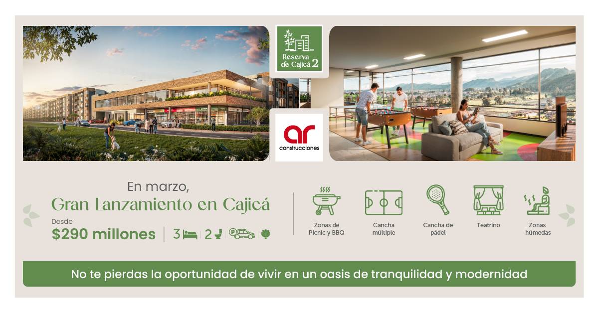 Apartamentos en Cajicá 