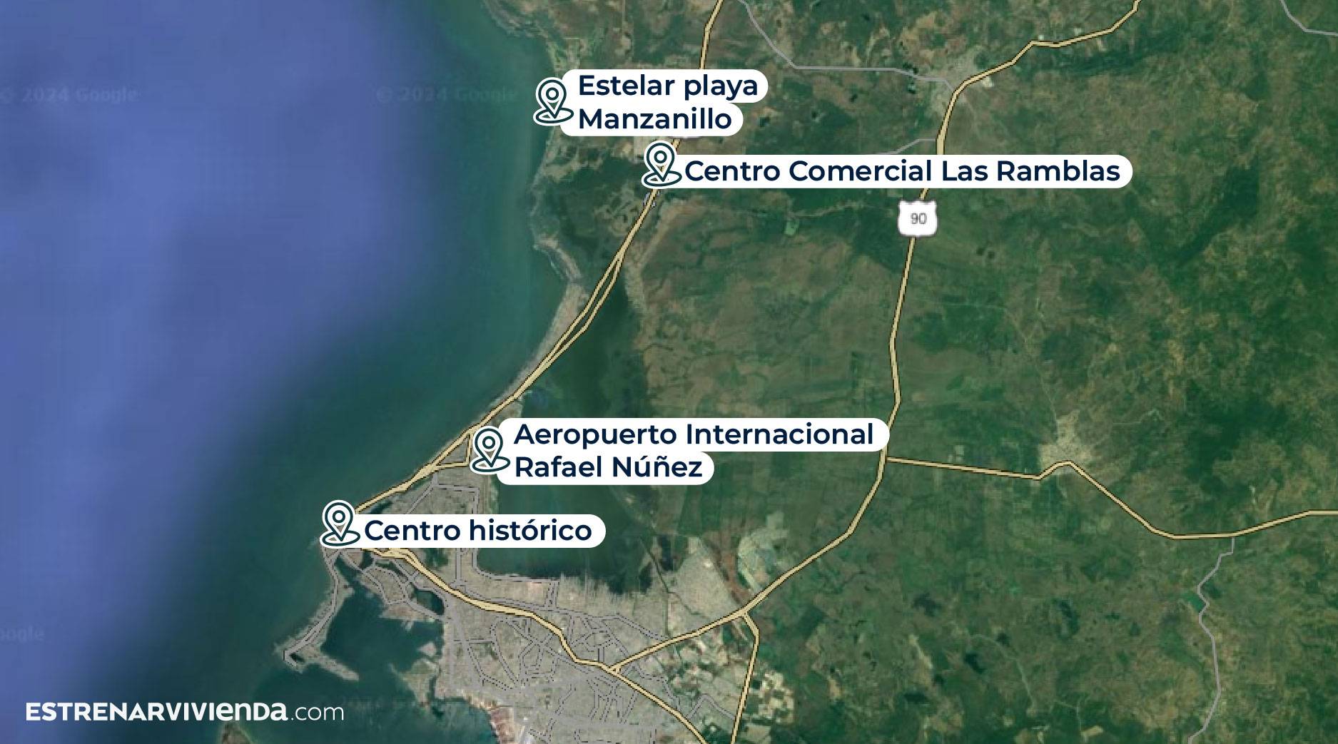 Ubicación-Playa-Escondida-Cartagena